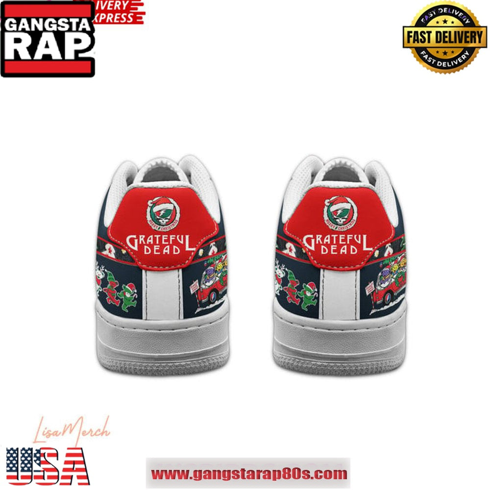 Grateful Dead Christmas Night Limited Edition Air Force 1 Sneakers Shoes