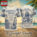 Grateful Dead Coastal Summer Tour Guitar Skull 2026 Vintage 3D Shirt