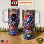 Grateful Dead Dancing Bears Fan Tumbler Cup 40oz