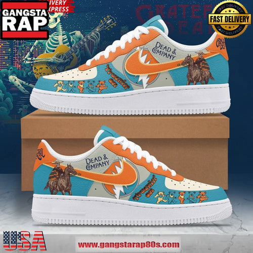 Grateful Dead Dead & Company Special Nike Air Force 1 Sneakers Shoes