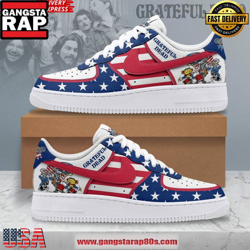 Grateful Dead For President Special Edition Air Force 1 Running Sneakers Shoes