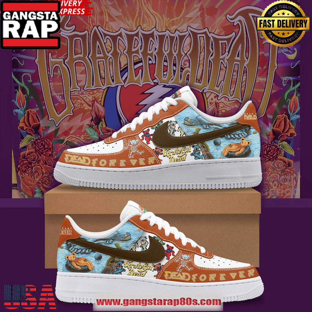 Grateful Dead Forever Limited Edition Air Force 1 Running Sneakers Shoes