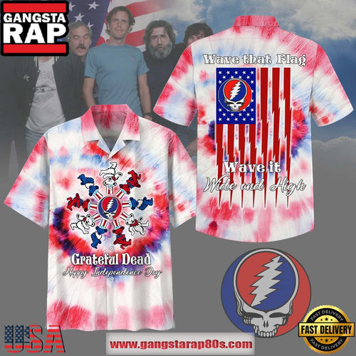 Grateful Dead Happy Independence Day Hot Summer Hawaiian Shirt