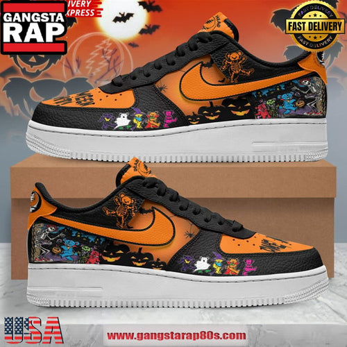 Grateful Dead One More Halloween Night Air Force 1 Running Sneakers Shoes