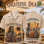 Grateful Dead Skeleton Musician Hawaiian Shirt