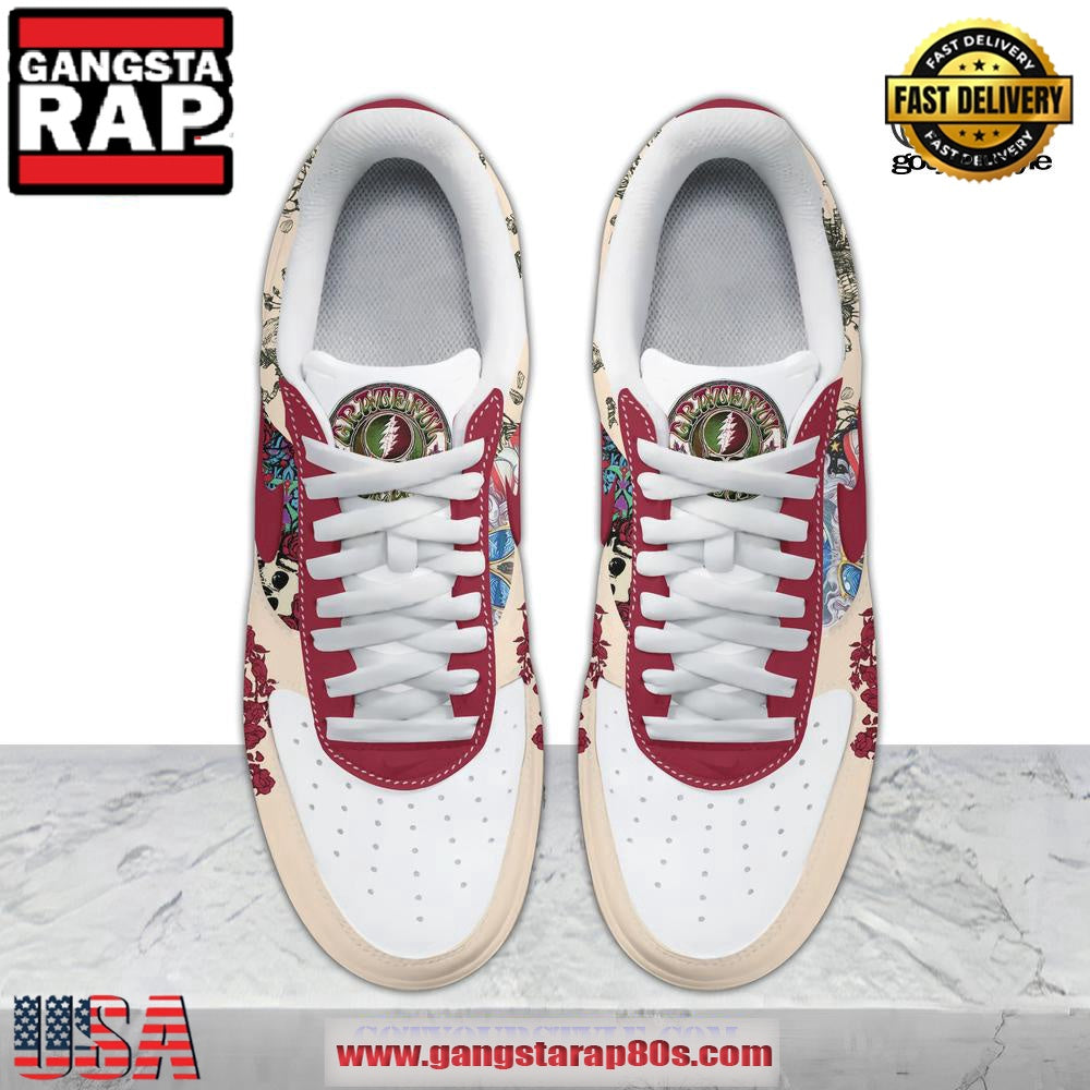 Grateful Dead Skull Limited Air Force 1 Running Sneakers Shoes