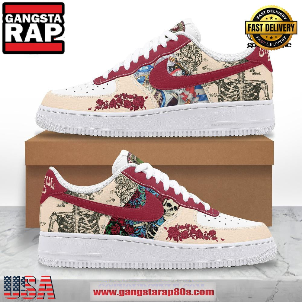 Grateful Dead Skull Limited Air Force 1 Running Sneakers Shoes