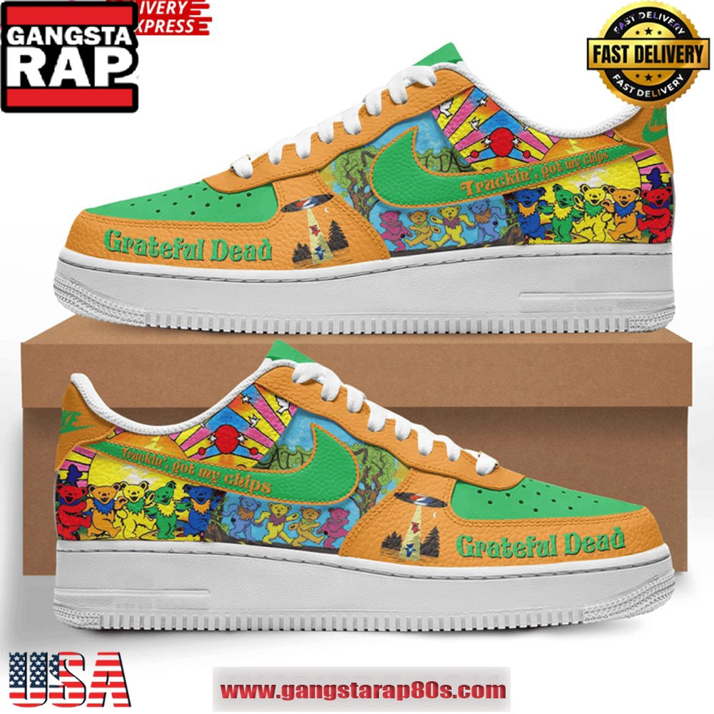 Grateful Dead Truckin’ New Design Air Force 1 Sneakers Shoes
