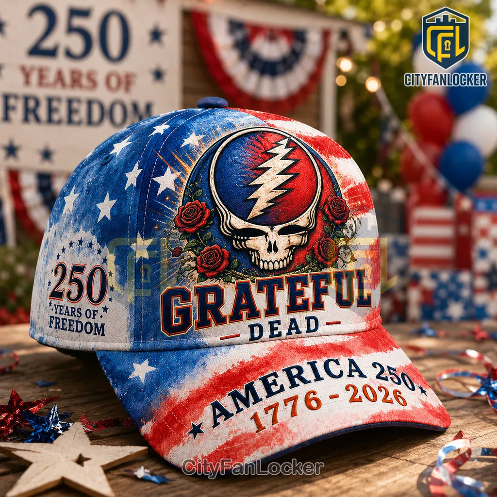 Grateful Dead USA Patriotic 250 Years Of Freedom Classic Cap