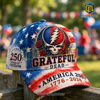Grateful Dead USA Patriotic 250 Years Of Freedom Classic Cap