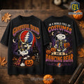 Grateful Dead x Snoopy Skeleton Pumpkin Cotton T-Shirt