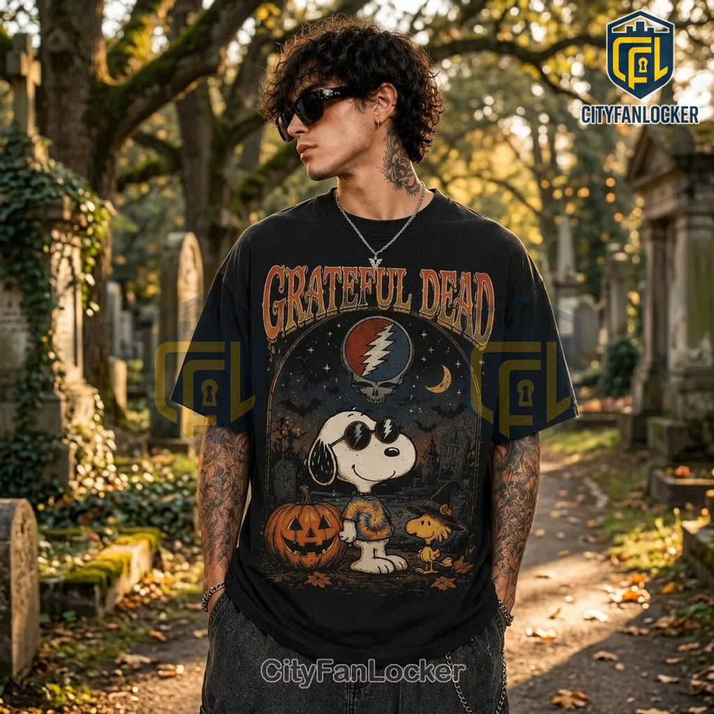 Grateful Dead x Snoopy The Music Never Stops T-Shirt