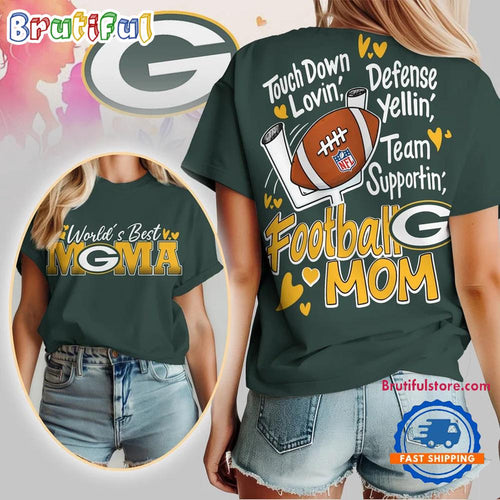 Green Bay Packers 2026 NFL Mother Day Football Mama All Over Print T Shirt