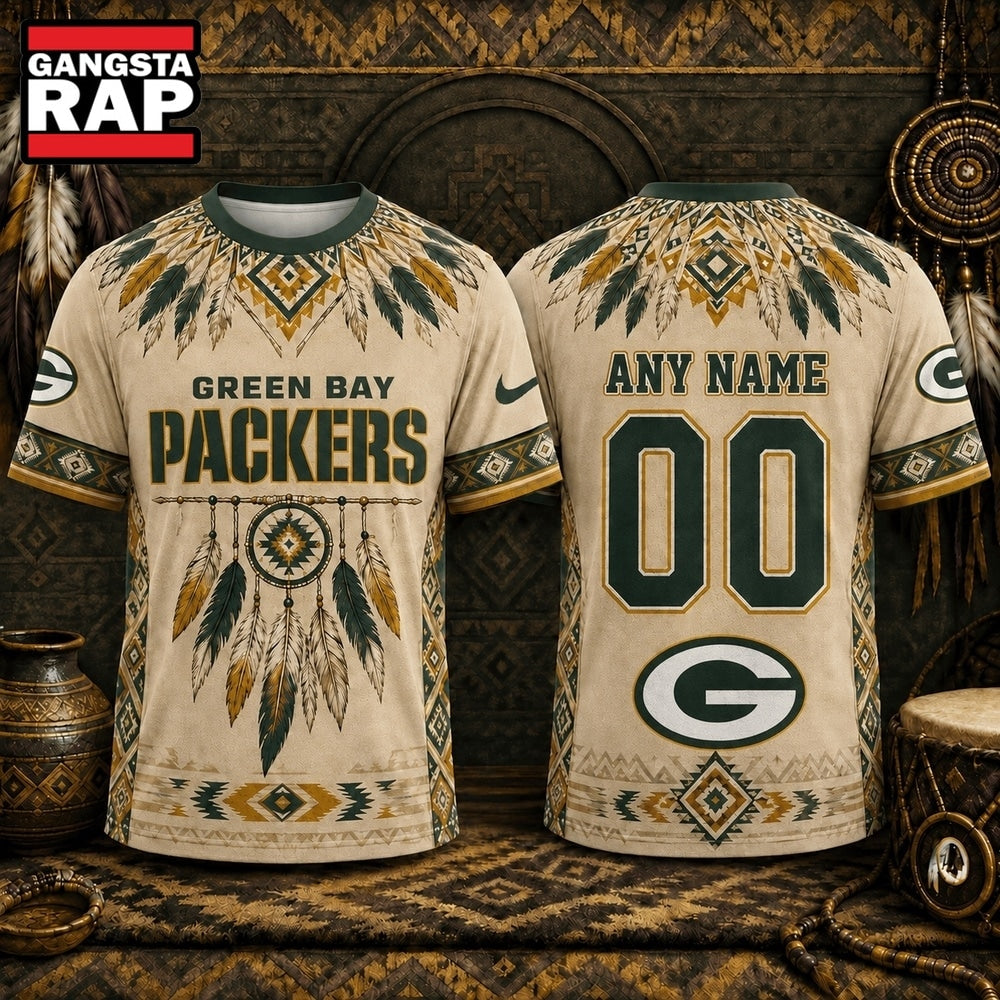 Green Bay Packers 2026 NFL Native American Heritage 3D Shirt, Football New Design Shirt