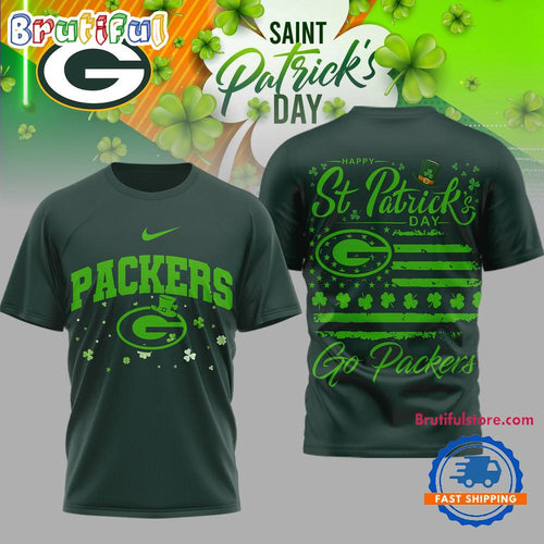 Green Bay Packers 2026 NFL St. Patricks Day Special New 3D Shirt