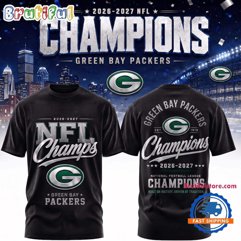 Green Bay Packers 2026-2027 NFL Team Champions 3D Shirt