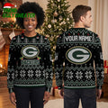 Green Bay Packers G Logo Custom Name Ugly Christmas Sweater