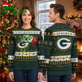 Green Bay Packers Grinch Hand Football Ugly Christmas Sweater