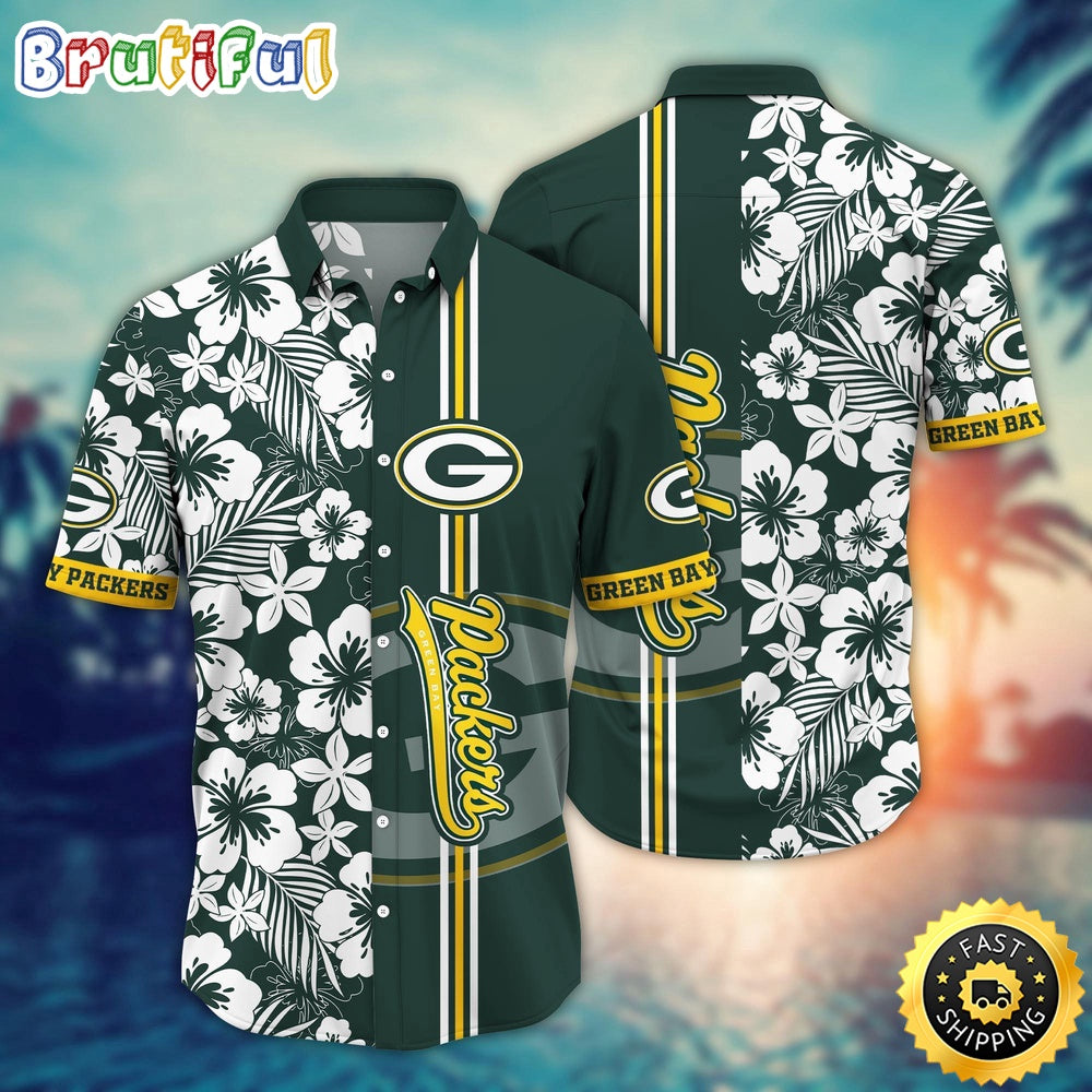 Green Bay Packers Hawaii Shirt Flower Exotic Island Fashion