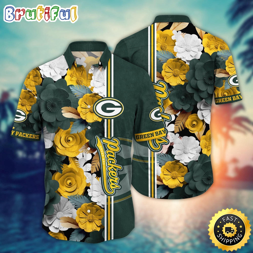 Green Bay Packers Hawaii Shirt Flower Laid Back Hawaiian Charm