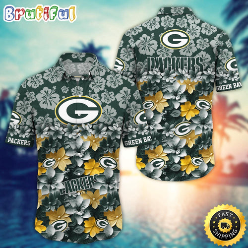 Green Bay Packers Hawaii Shirt Trending Summer For NFL Fans