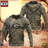 NFL Green Bay Packers Hunting Camo 3D Hoodies