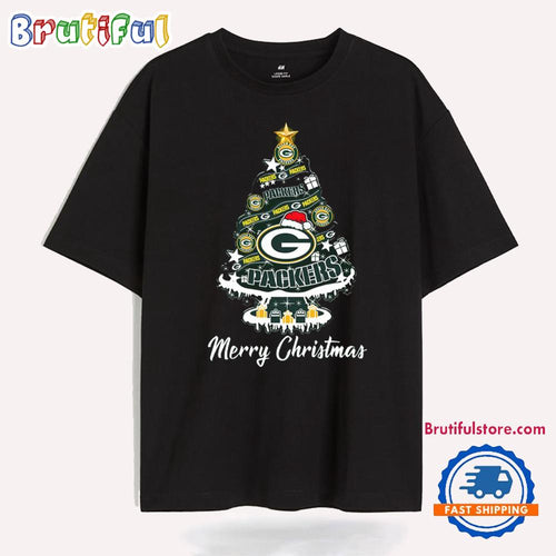 Green Bay Packers NFL 2024 Merry Christmas New T Shirt