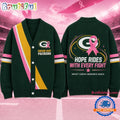 Green Bay Packers NFL Breast Cancer Hope Rides With Every Fight Cardigan
