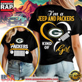 Green Bay Packers NFL Jeep Girl Women’s Black Shirt