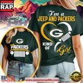 Green Bay Packers NFL Jeep Girl Women’s T Shirt