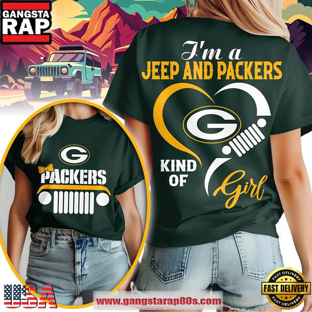 Green Bay Packers NFL Jeep Girl Women’s T Shirt