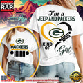Green Bay Packers NFL Jeep Girl Women’s White Shirt