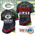Green Bay Packers NFL Juneteenth Freedom Runs Deep New Design 3D Shirt