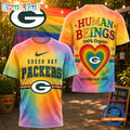 Green Bay Packers NFL Pride Human Being Color May Vary 3D T Shirt
