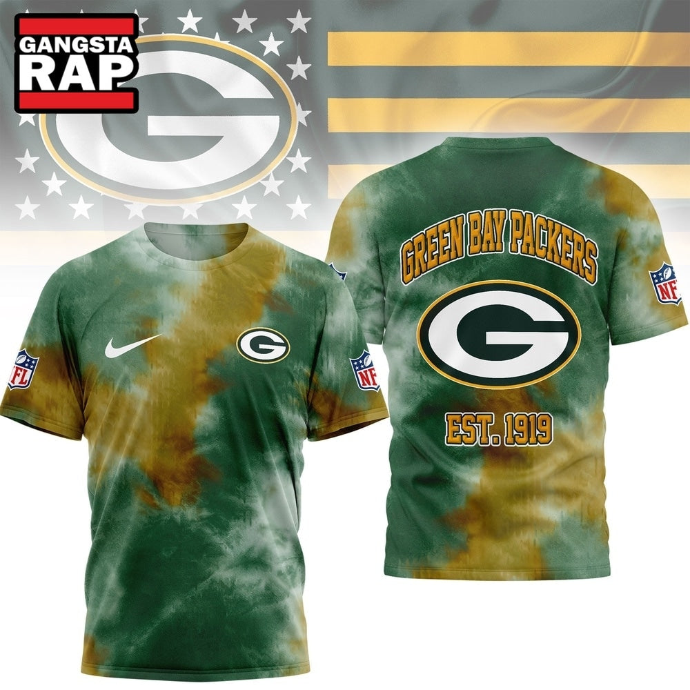 Green Bay Packers NFL Sunday Legends Tie Dye 3D Shirt, Football New Design Shirt