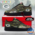 Green Bay Packers NFL US Army Custom Air Force 1 Shoes Sneaker
