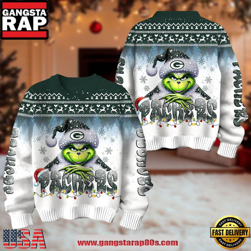 Green Bay Packers NFL x The Grinch 2025 Edition Ugly Christmas Sweater