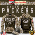 Green Bay Packers Nike Olive-Camo Salute to Service 2025 Hoodie