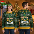 Green Bay Packers Peanuts Characters Christmas Tree Ugly Christmas Sweater