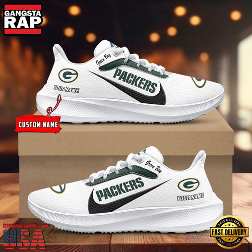 Custom Name Green Bay Packers New Design Air Force 1 Shoes Running Sneakers
