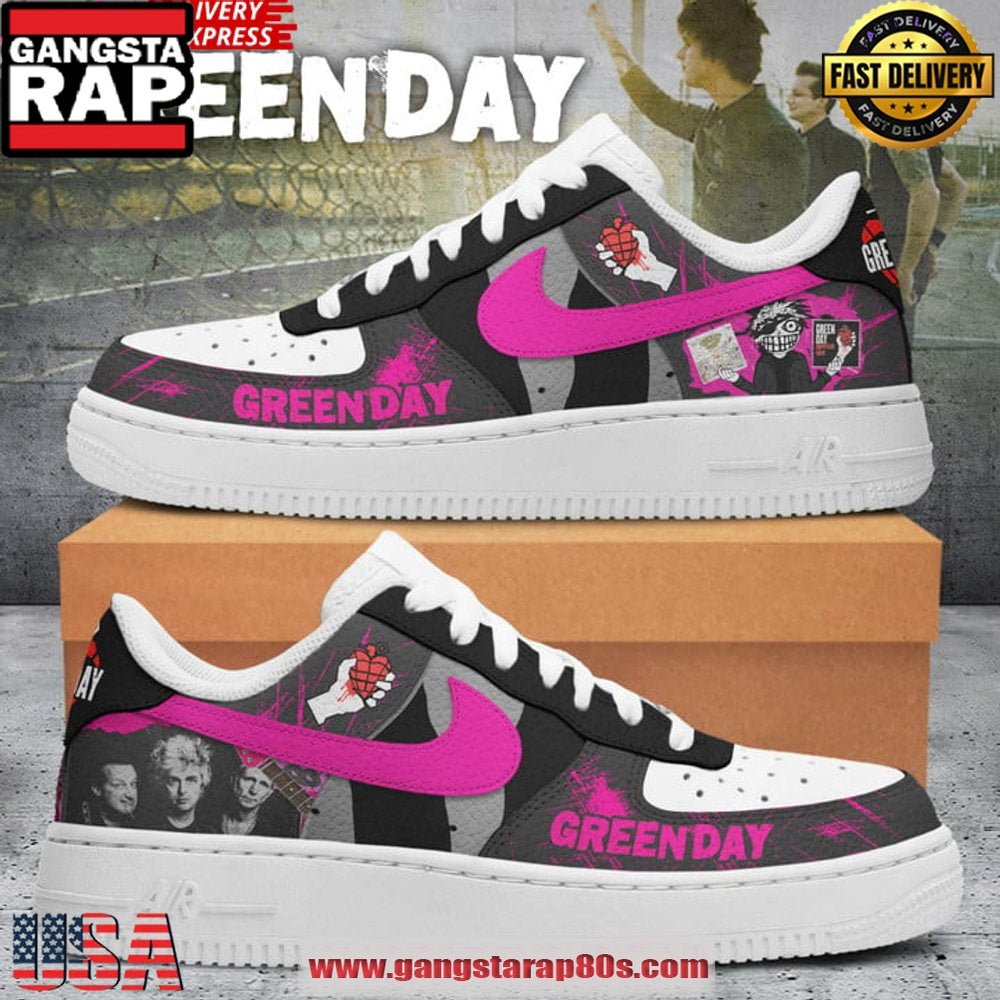 Green Day American Idiot Limited Edition Air Force 1 Sneakers Shoes