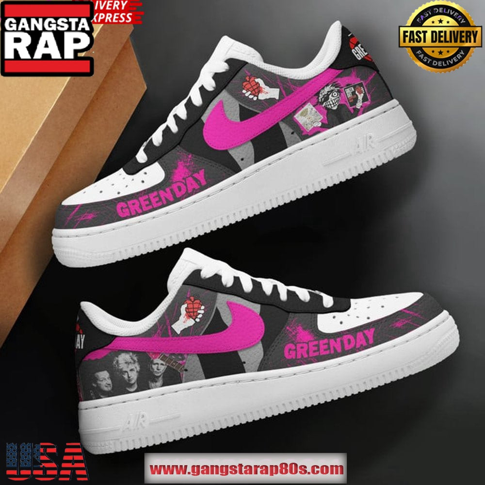 Green Day American Idiot Limited Edition Air Force 1 Sneakers Shoes