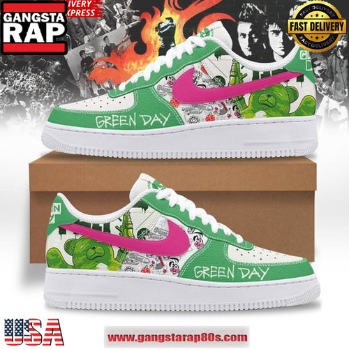 Green Day Band Limited Edtion Air Force 1 Sneakers Shoes