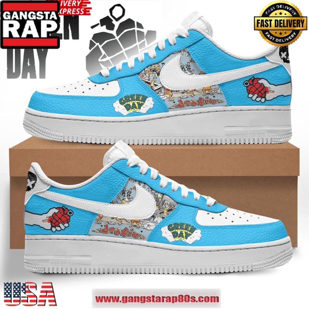 Green Day Dookie Air Force 1 Sneakers Shoes Shoes