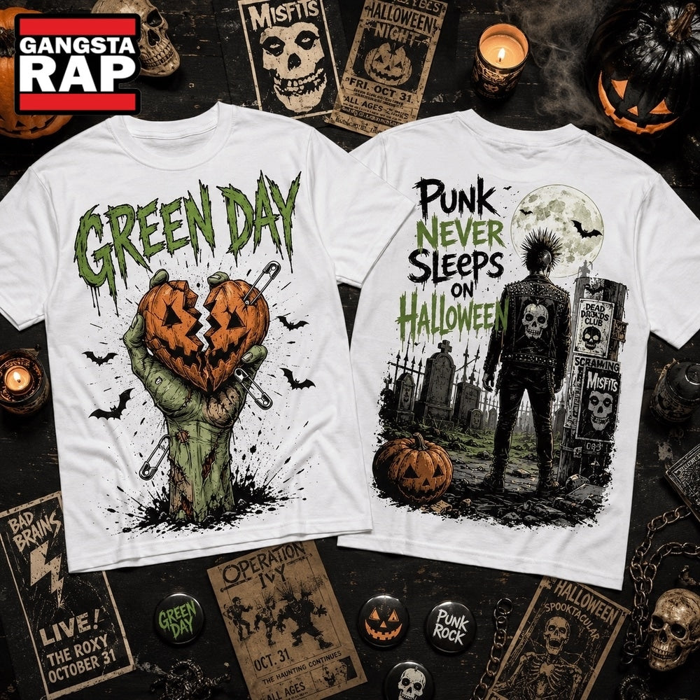 Green Day Punk Never Sleeps Halloween 3D Shirt