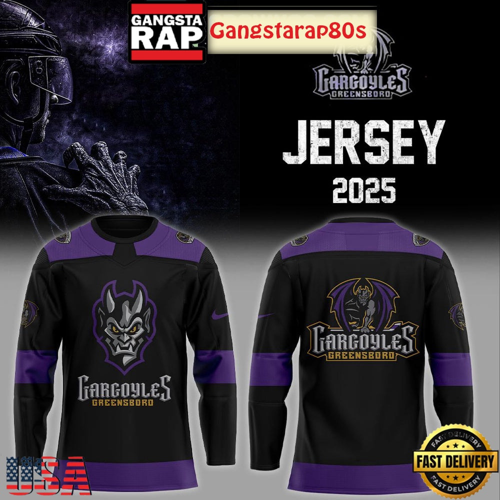 Greensboro Gargoyles Stone To Storm 2025 Hockey Special Baseball Jersey