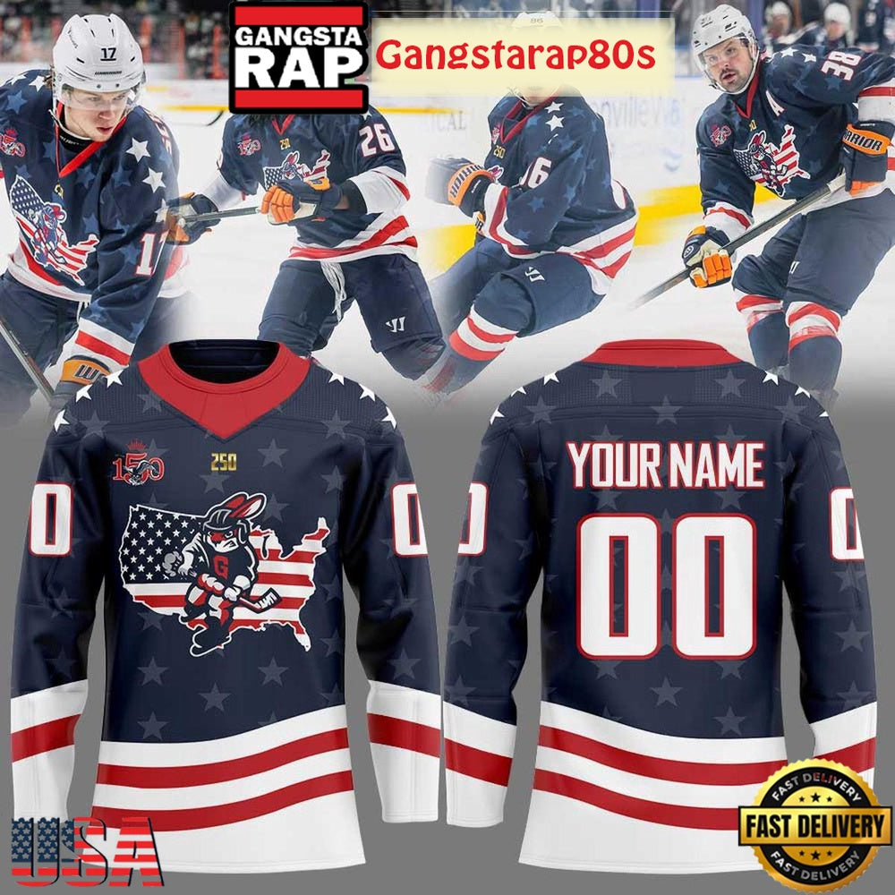Greenville Swamp Rabbits Military Appreciation 2026 Custom Hockey Jersey