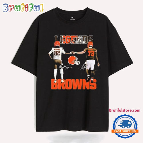 Greg Newsome II And Joe Thomas Legends Cleveland Browns T Shirt