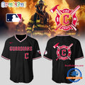 Cleveland Guardians x Firefighter Appreciation Night Black Jersey Shirt