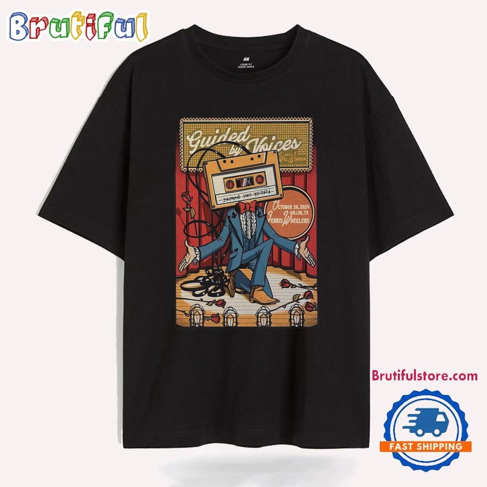 Guided By Voices At Ferris Wheelers Backyard & BBQ In Dalas TX On Oct 26 2024 T Shirt